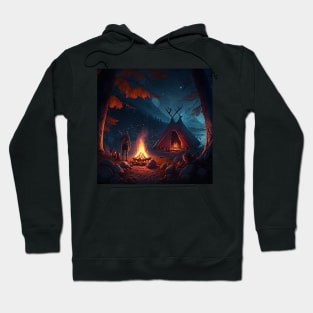 Viking Camp on the River Hoodie